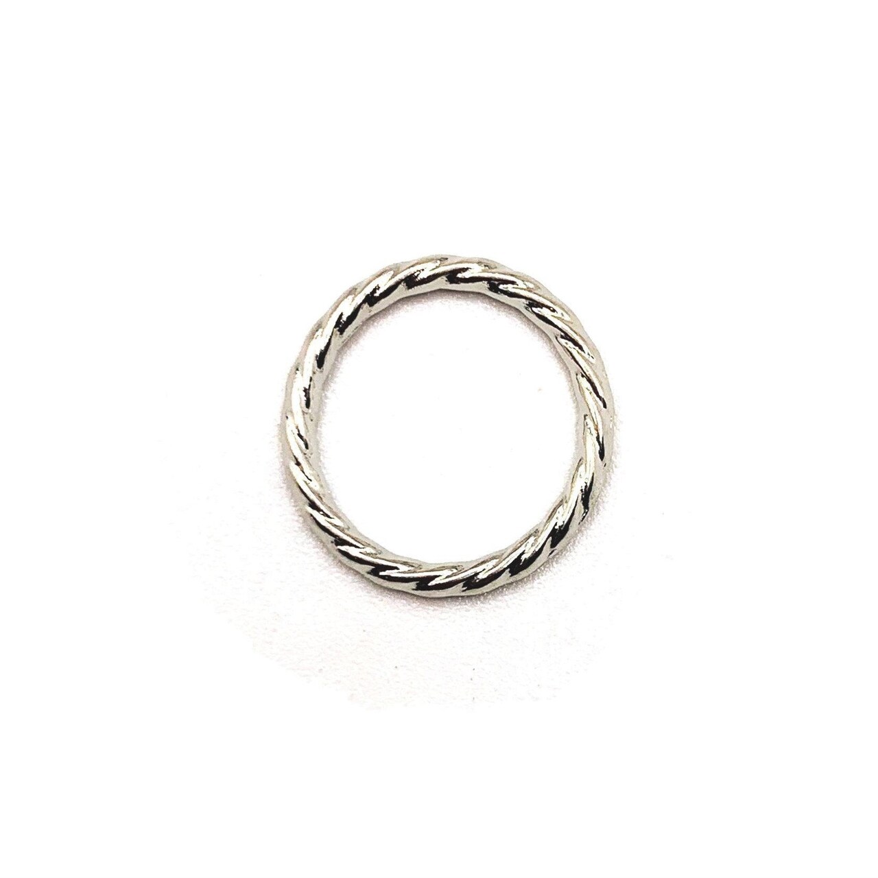 4, 20 or 50 Pieces: Silver Circle Closed Decorative Jump Rings